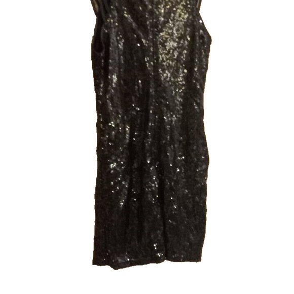 Womans Pink Lily Sequined Dress size small black sleeveless new with tags Image - Picture 3 of 4